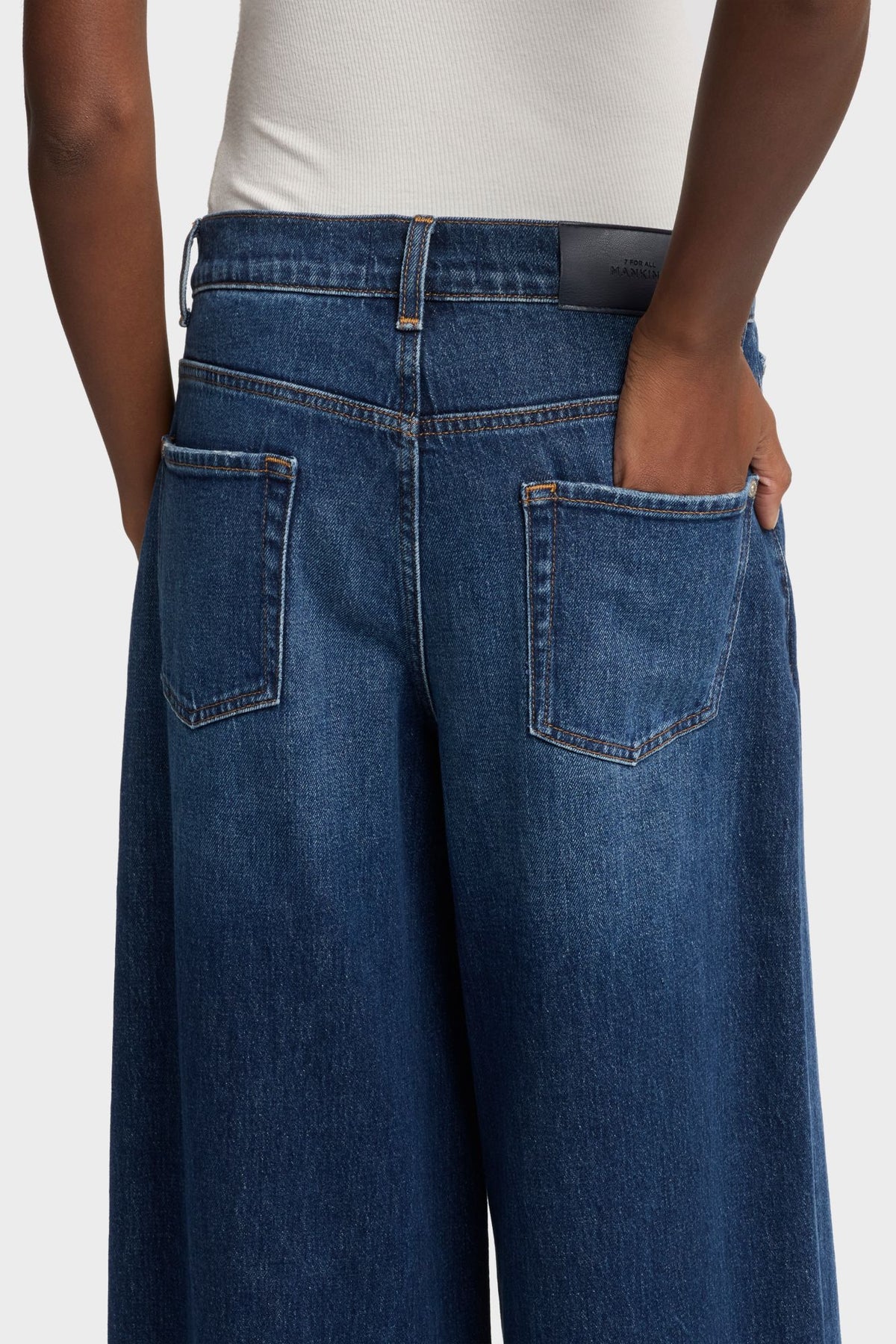 Jeans de Mujer Mankind Marie Cuffed Wide Leg | 7 for all mankind