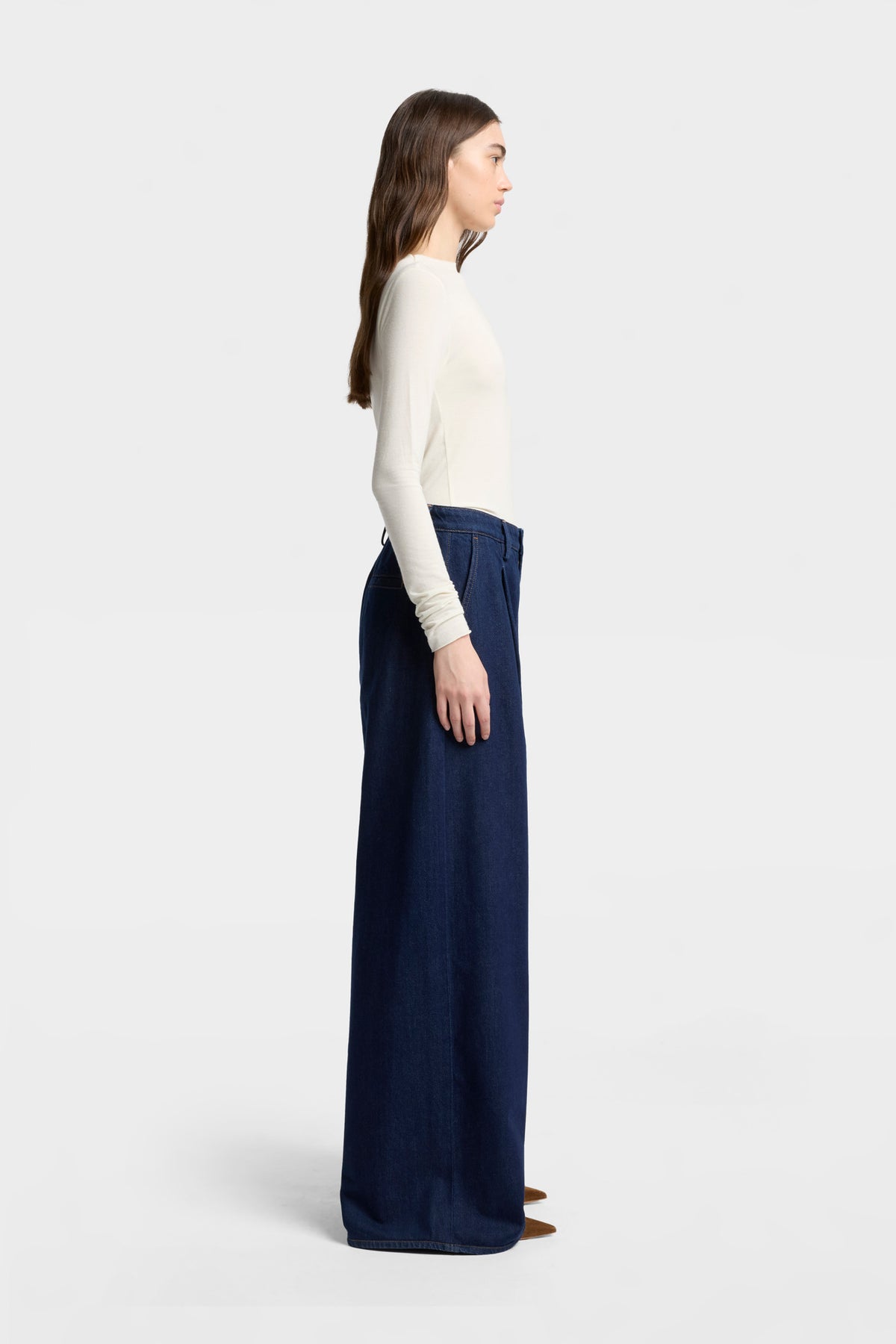 Jeans de Mujer Mankind Pleated Wide Leg Trouser | 7 for all mankind