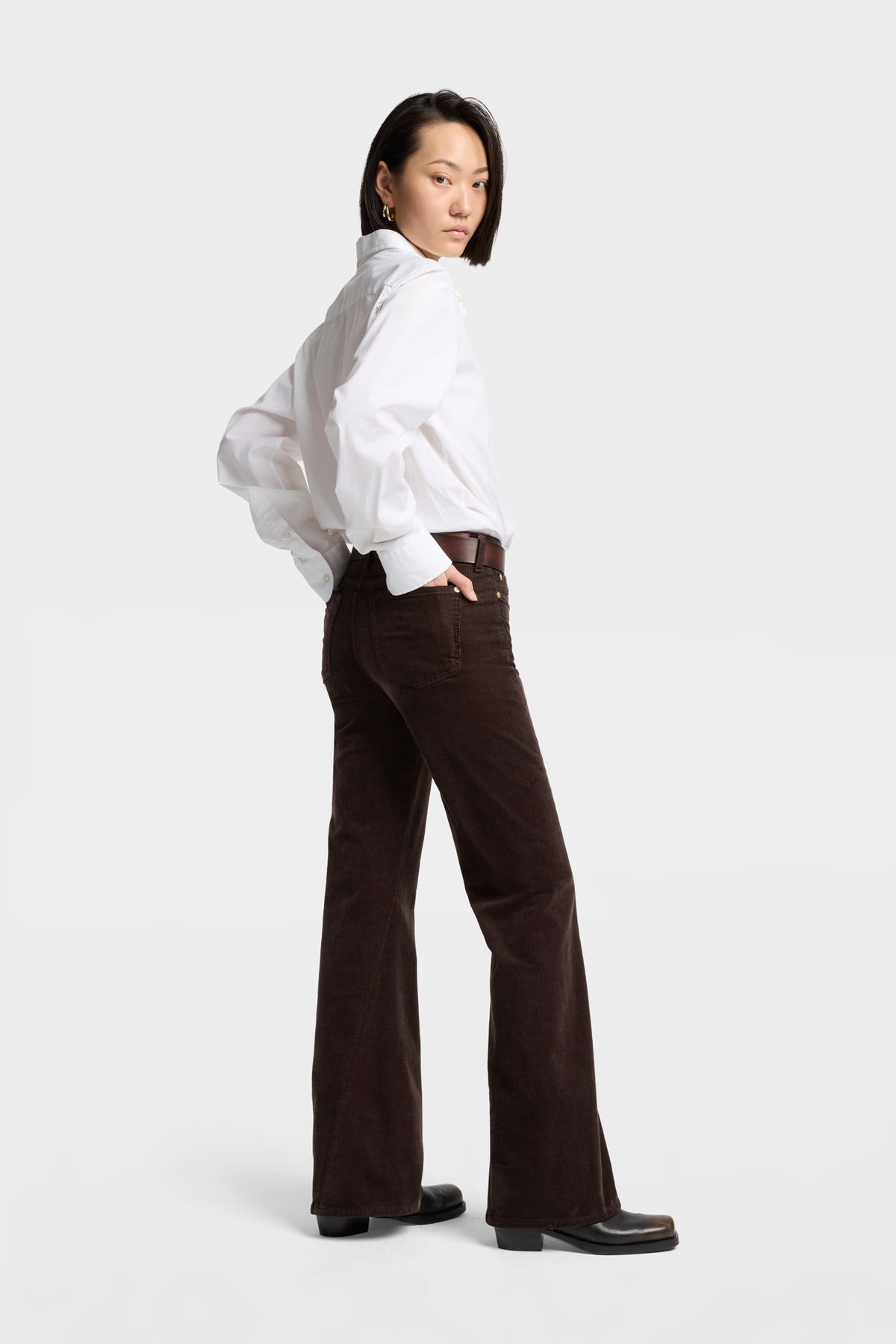 Pantalón de Mujer Corduroy Twisted Tailorless Dojo | 7 for all mankind