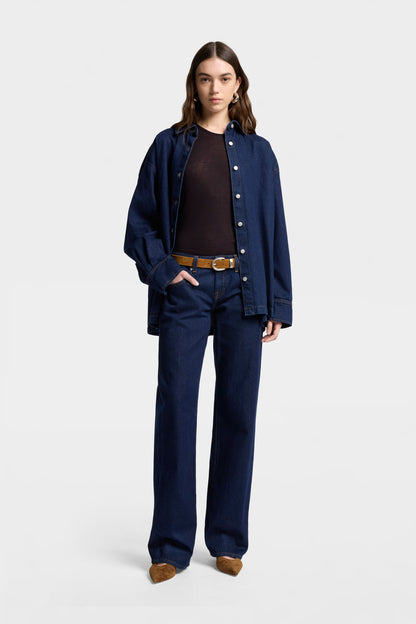 Camisa Mujer Mankind Pleated Overshirt | 7 for all mankind