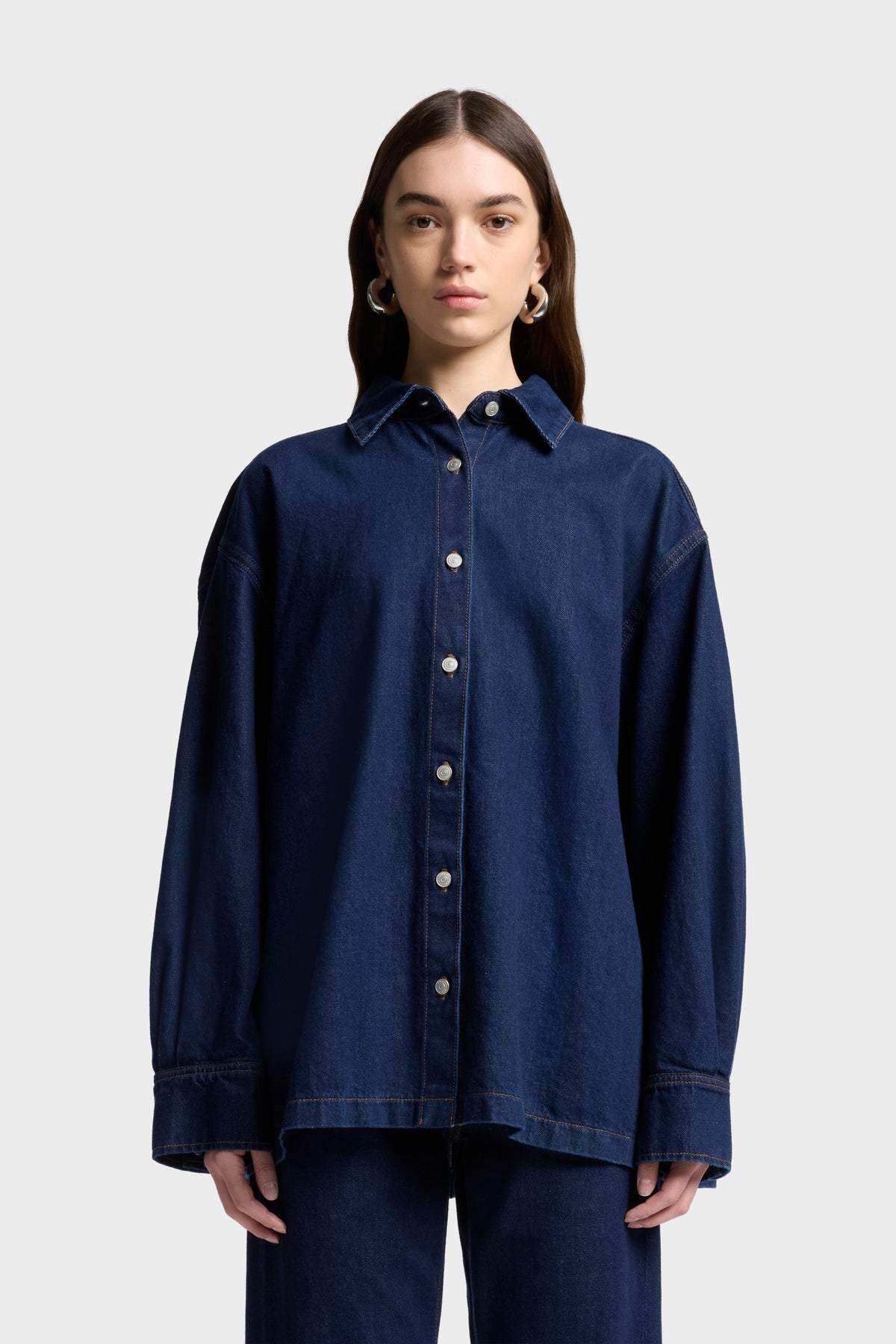 Camisa Mujer Mankind Pleated Overshirt | 7 for all mankind