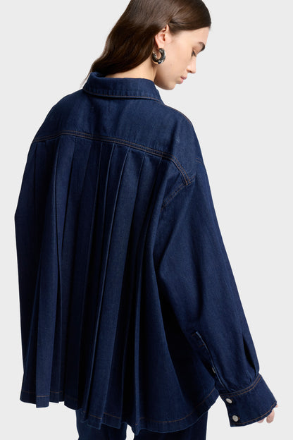 Camisa Mujer Mankind Pleated Overshirt | 7 for all mankind
