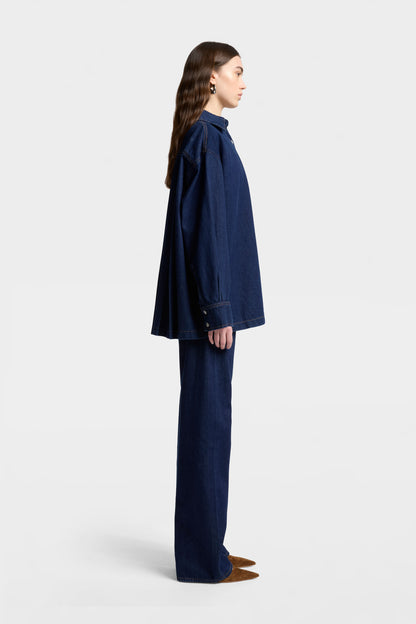 Camisa Mujer Mankind Pleated Overshirt | 7 for all mankind