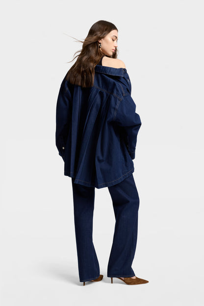 Camisa Mujer Mankind Pleated Overshirt | 7 for all mankind