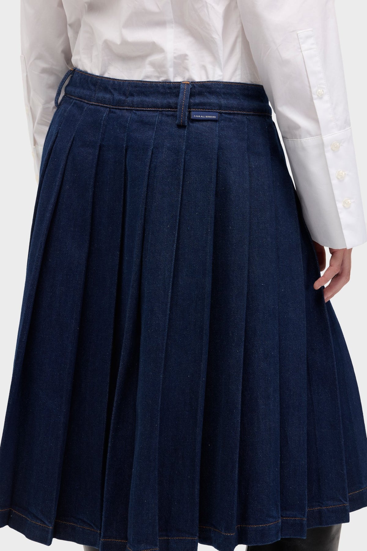 Falda Mujer Mankind Pleated Midi Skirt | 7 for all mankind