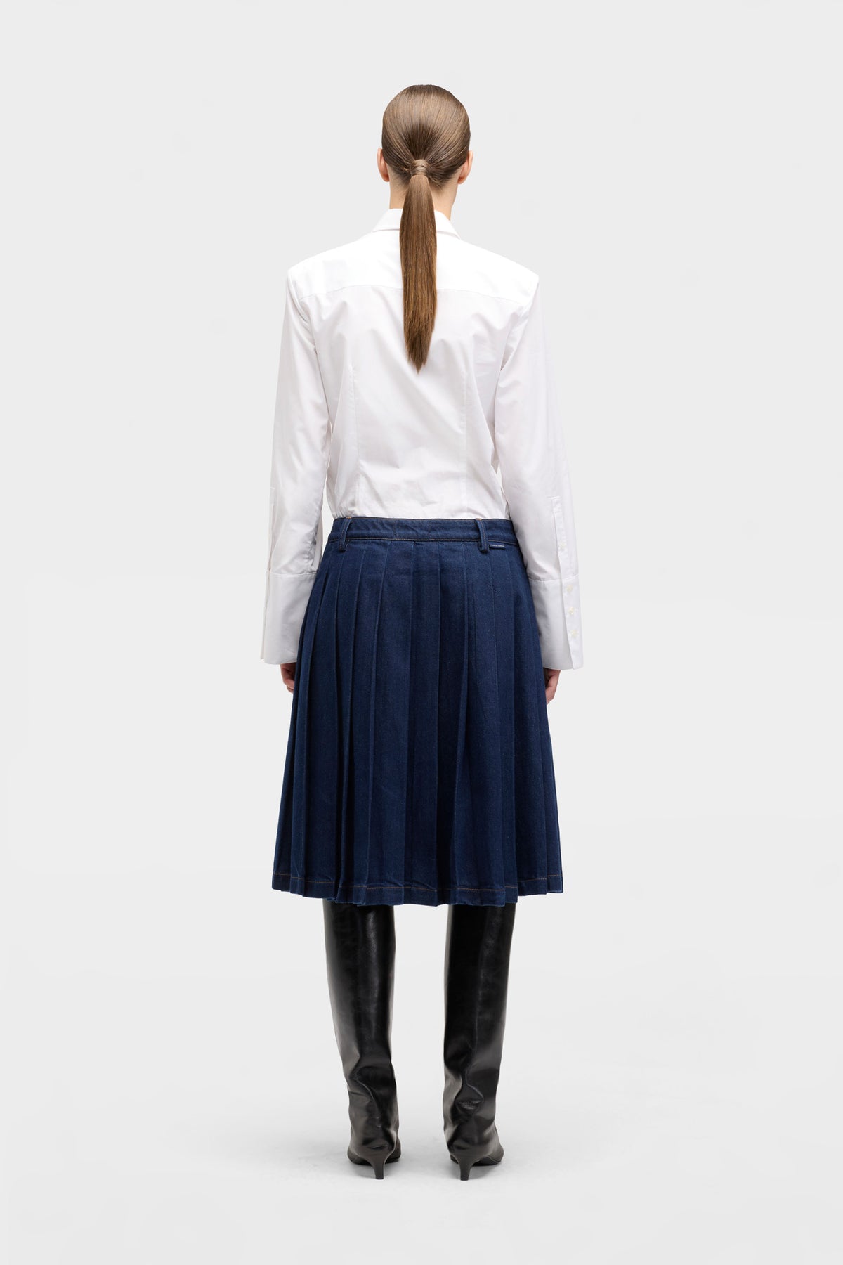Falda Mujer Mankind Pleated Midi Skirt | 7 for all mankind