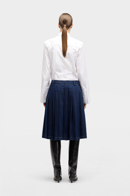 Falda Mujer Mankind Pleated Midi Skirt | 7 for all mankind