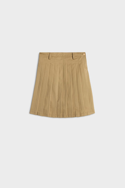 Falda Mujer Comfort Twill Pleated Midi Skirt | 7 for all mankind